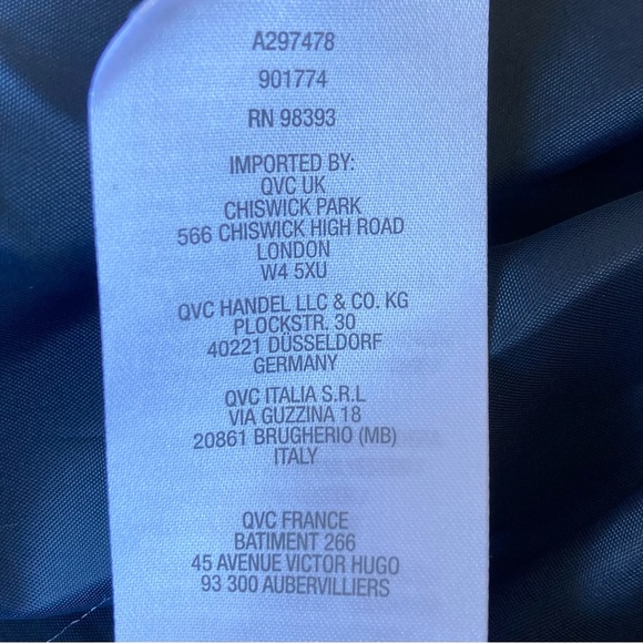 NEW Dennis Basso Tweed Plaid Car Coat Teal Ivory size 12 - Picture 13 of 14